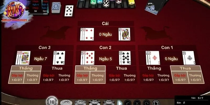 Quy tắc tính điểm của game bài ngầu hầm